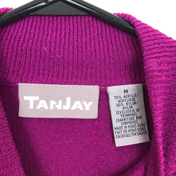 Vintage Mock-Neck Embroidered Sweater Sz M - Picture 8 of 10